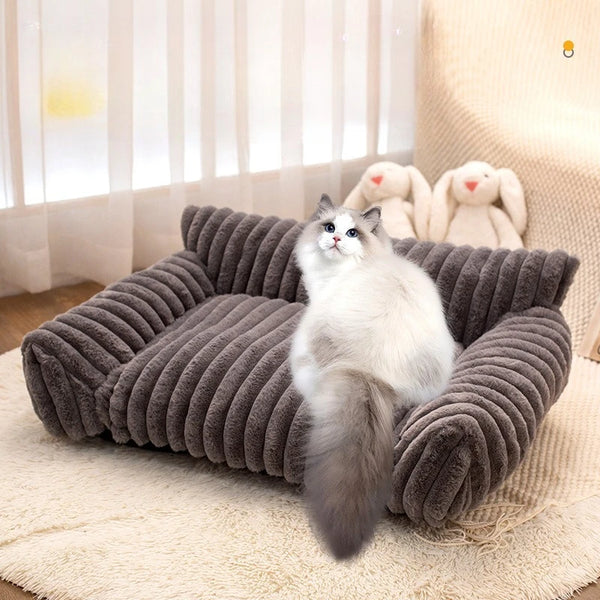 Cozy Fluffy Pet Couch Sofa