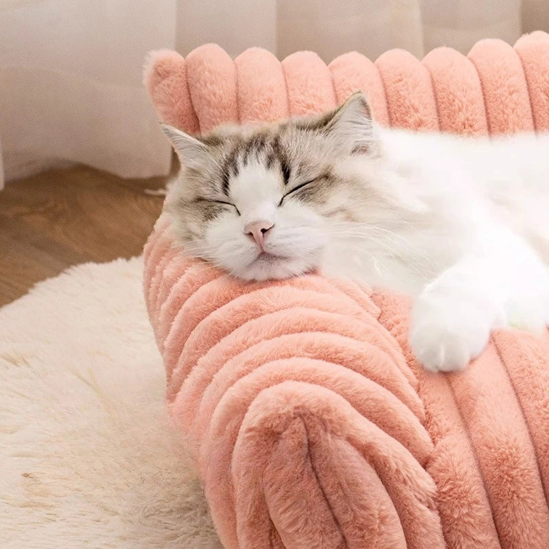 Cozy Fluffy Pet Couch Sofa